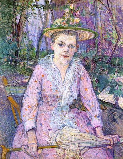 Woman with an Umbrella by Henri de Toulouse Lautrec